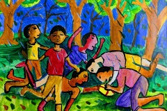 “Playing Rugby in the Rain” Gayantha Thilakasiri