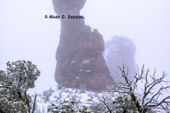 Balanced Rock Snowfall