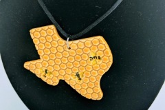 "Bees in Texas" Pendant