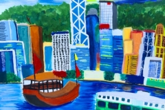 "The day and night of HK"