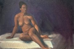 Seated female nude 2