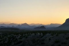 Chisos Mountains at Dawn